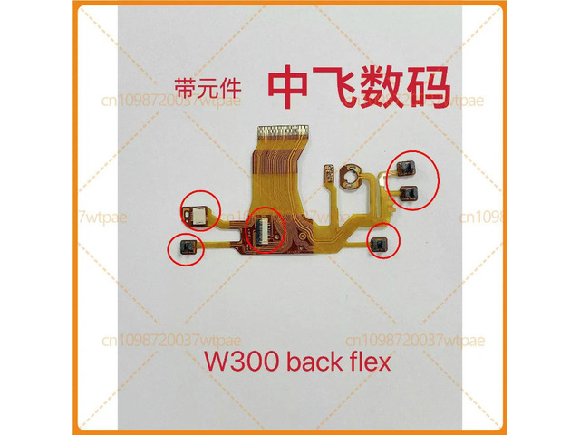 For W300 Lens Base Rear Flex Cable With Components Camera Repair Parts