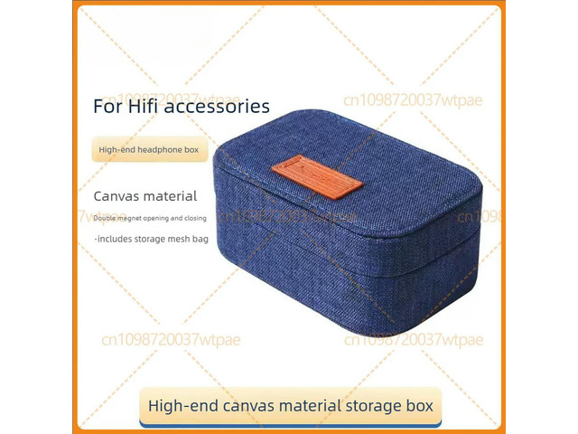 For NICEHCK Canvas Earphone Box Multifunctional Shockproof Pressure Resistant Protective Case
