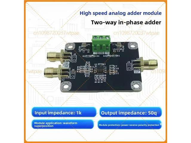 For DualChannel Noninverting Summing Amplifier Module, Bias Amplifier Signal Superposition, 110MHz Bandwidth