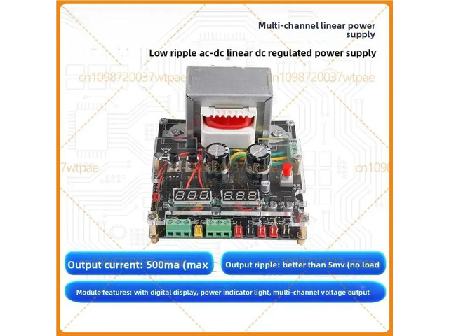 For MultiChannel LDO Linear DC Voltage Regulator Module, 1.8V 2.5V 3.3V ±5V ±12V Adjustable Output