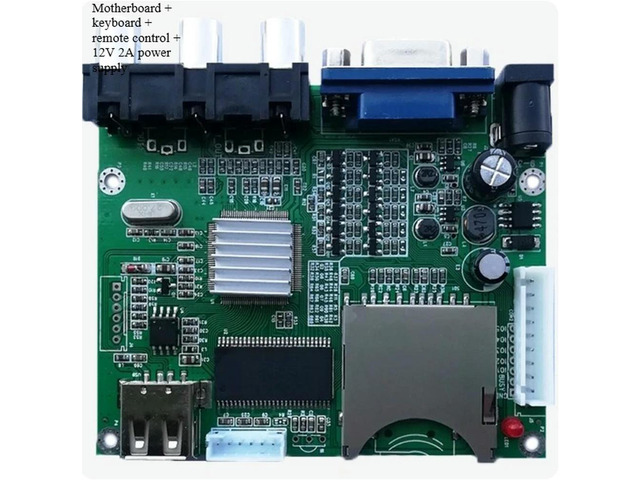 2pcs MP4 Media Decoder Board Simultaneous AV VGA Output MP3 Audio Speaker Module Multimedia Display DIY Control Board