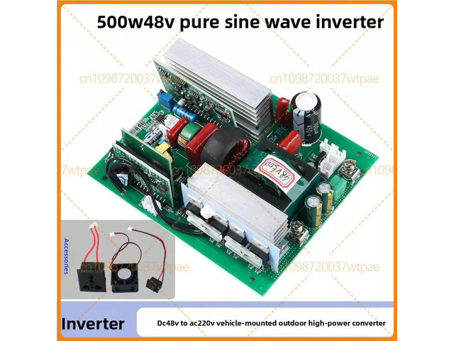 For 500W Pure Sine Wave Inverter, DC48V To AC220V High Power Module For Car Home Outdoor Stall Use