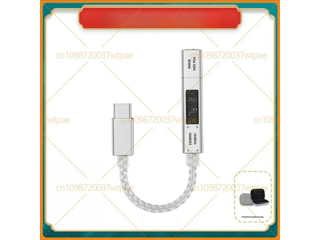 For NICEHCK NK1Ultra DAC Audio Adapter Dual Chip Digital Decoding Earphone Dongle