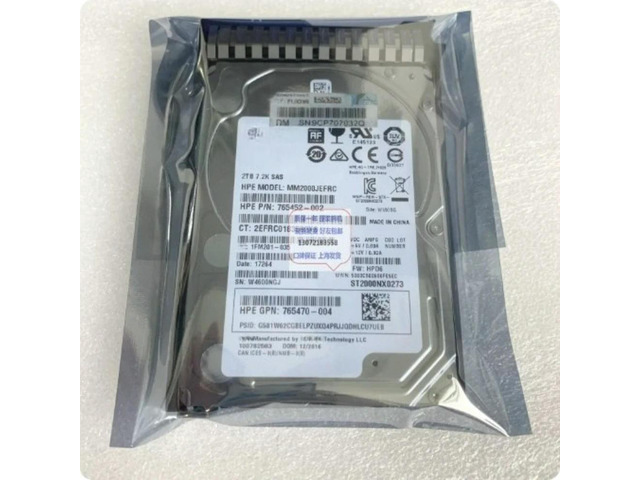 For MM2000JEFRC 765452-002 1FM201-035 765873 2TB Server Hard Drive Replacement Parts