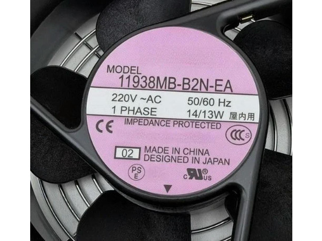 11938MB-B2N-EA AC 220V 14W 120x120x38mm Cooling Fan Fast delivery