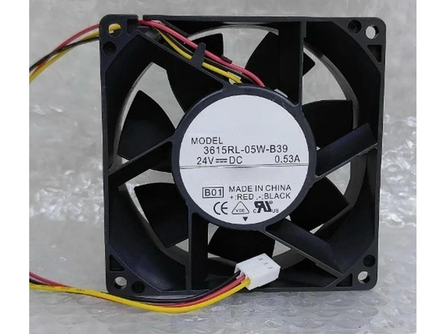 3615RL-05W-B39 24V 0.53A 3-Wire Inverter Cooling Fan Fast delivery
