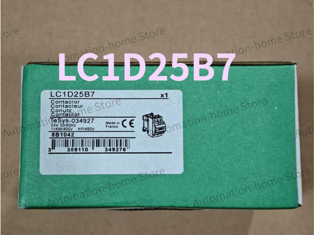 LC1D25B7 Contactor: 3 Phase 3 NO, 24VAC 50/60Hz Coil Fast Delivery