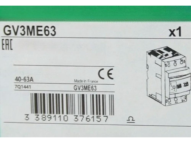 1PCS GV3ME40 GV3ME63 GV3ME80 Expedited shipping