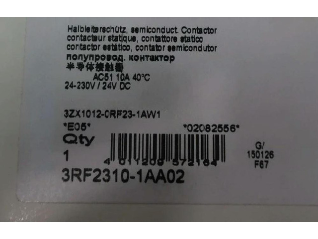 3RF2310-1AA02 3RF2310 1AA02 Contactor 24v-dc 10a Fast Delivery