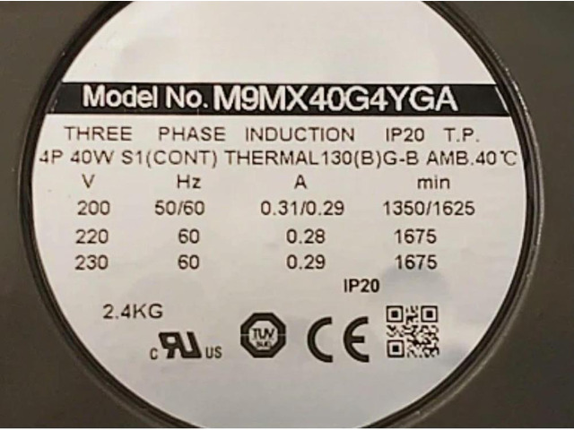 Motor 1PCS M9MX40G4YGA 40W three-phase motor 200V Expedited shipping