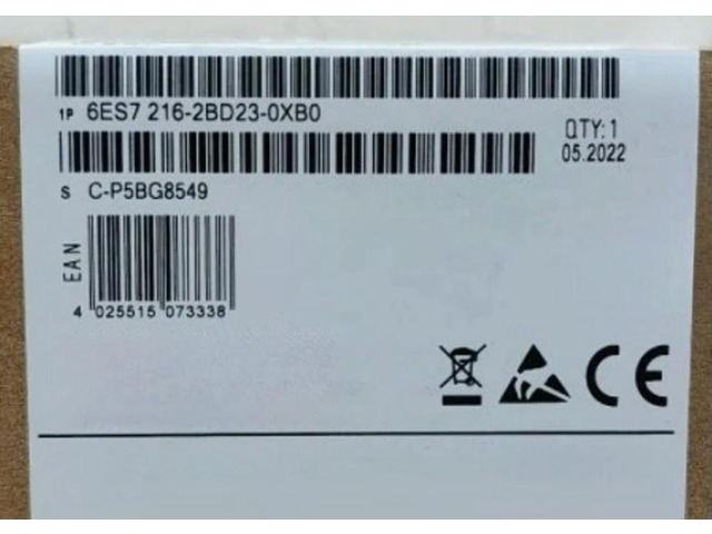 6ES7216-2BD23-0XB0 6ES7216 2BD23 0XB0 Compact Programmable Logic Module 1pcs Full Stock Fast Delivery