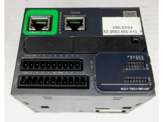 Dismantled PLC TM221ME16R normal function Expedited shipping