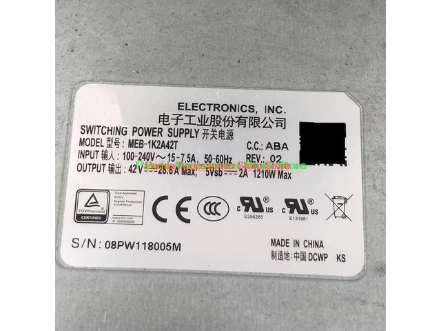 For DELTA Switching Power Supply 36-47.8VDC MEB-1K2A42T 42V28.6A1210W