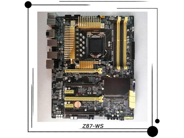 Z87-WS For Workstation ATX Motherboard Z87 Core i7/Core i5/Core i3 LGA 1150 Fully Tested Fast Ship