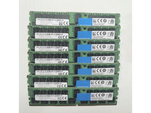 High Reliability 1PCS RAM MTA36ASF2G72PZ-2G3B Server Memory Fast Ship 16G 16GB 2RX4 DDR4 2400 PC4-2400T-RB1