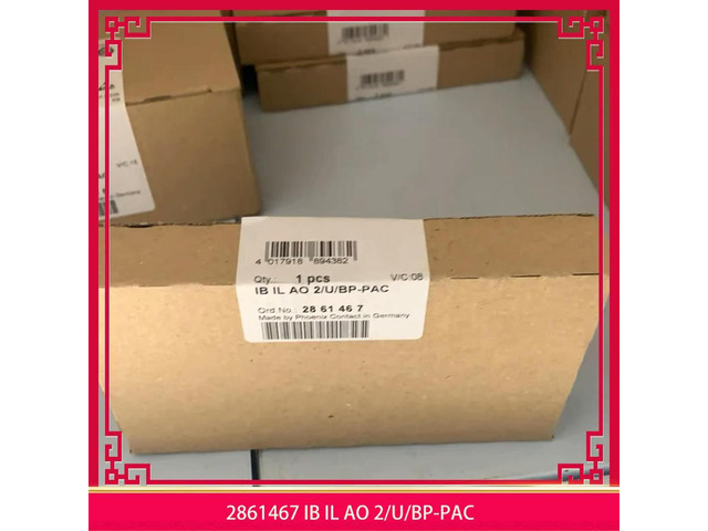 1pcs Contact Inline Analog Output Module 2861467 IB IL AO 2/U/BP-PAC