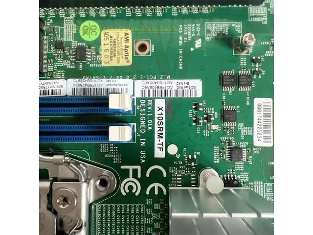 Single server motherboard with dual 10 Gigabit Ethernet ports C612 x99 MATX X10SRM-TF