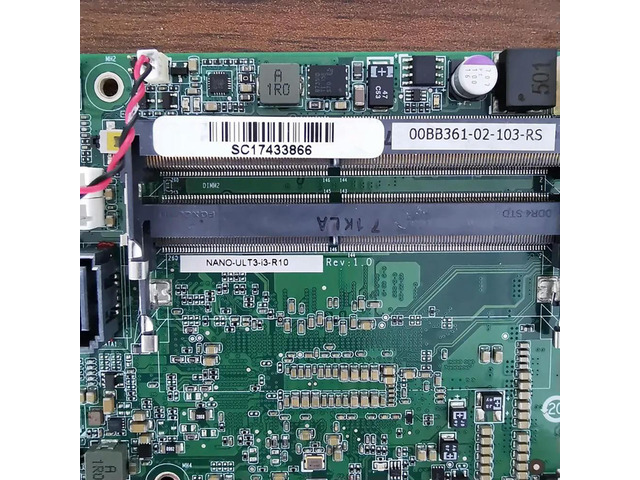 00BB361BB361-02-103-RS NANO-ULT3-I3-R10 Industrial Motherboard