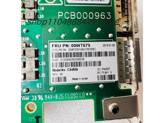 MCX456A-ECAT 100G 10 gigabit network card 00WT075 CX456A