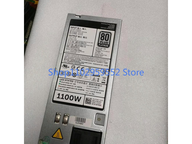 1Pcs for R620 R720 R820 Server Power Supply 1100W L1100E-S0 0NTCWP 0GYH9V