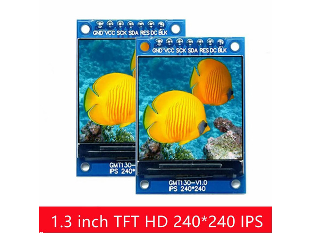 IPS 1.3 Inch 3.3V 7PIN SPI HD Full Color TFT Display Screen ST7789 Drive IC 240*240 LCD OLED Display 240x240