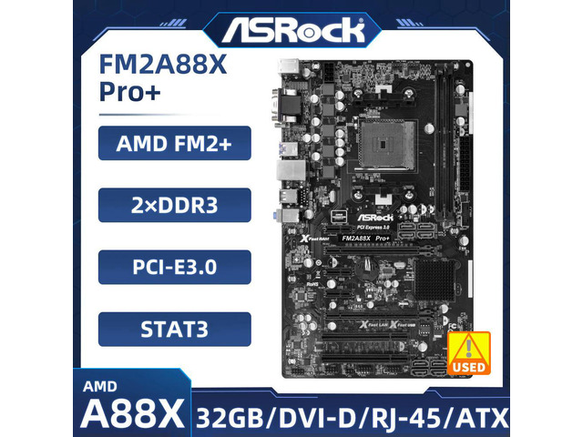 FM2A88X PRO+ Motherboard Socket FM2+ A88X Support 10 787 A10 679 A4 632 X4 840 CPU DDR3 32GB SATA3 USB 3.1 ATX