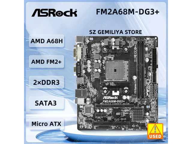 FM2A68M-DG3+ Motherboard Socket FM2+ A68H DDR3 32GB Micro ATX PCIe 3.0 Support A10 785 A8 750 A10 786 A8 550 CPU
