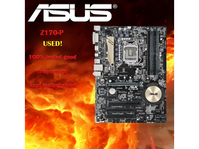 Z170-P Desktop Motherboard Z170 Socket LGA 1151 i7 i5 i3 DDR4 64G M.2 SATA3 USB3.0 USB DVI HDMI ATX