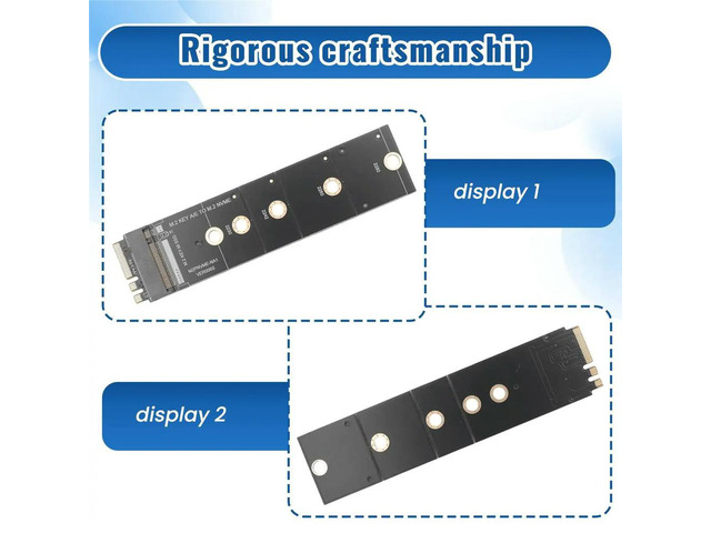 M.2 A+E KEY Slot To M.2 NVME Adapter Card NGFF To KEY-M Expansion Card NVMe PCI Express SSD Port Expansion Adapter