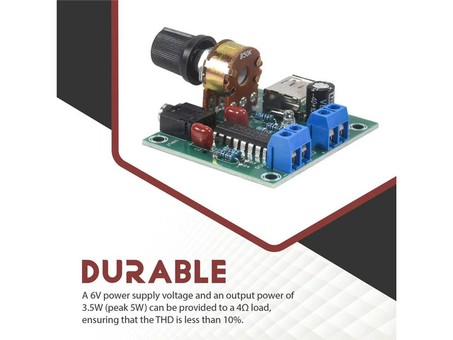 Mini Power Amplifier Board 5W+5W HiFi Two-Channel PM CM2038 5V USB Supply Power Audio Amplifier
