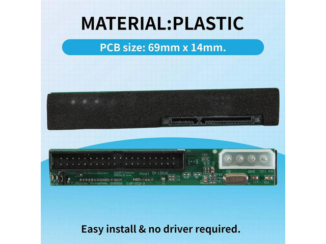 Sata To IDE Adapter Converter 2.5 Sata Female To 3.5 Inch IDE Male 40 Pin Port 1.5Gbs Support ATA 133 100 HDD CD DVD