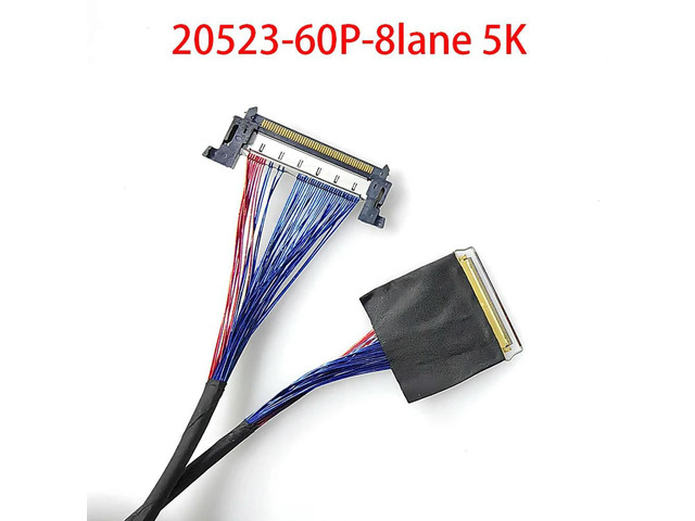 I-PEX20525/20523-60P Coaxial Line 8lane 5K Resoluti on QHD Customized EDP Screen Line LM270