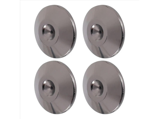 4 Pcs Speaker Pure Copper Spikes Pads HiFi Speaker Box Isolation Floor Stand Feet Cone Base Shoes Pad (Black)