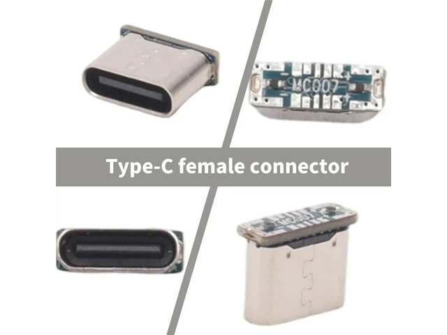 5PCS C Female Adapter Type C Female Jack 5PIN SMD SMT Type-C Socket Charging Port for PCB Welding DIY Repair Adapter