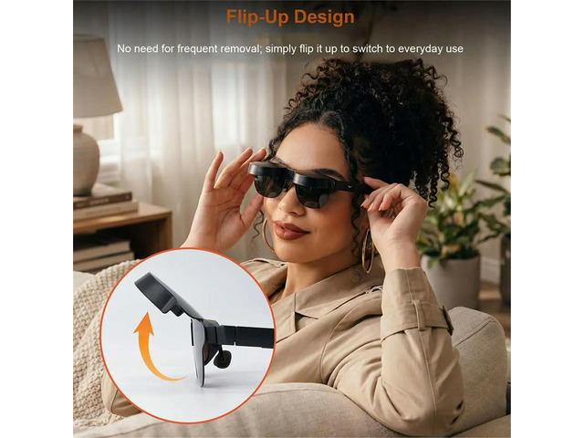Flip Up Light Shield Cover for RayNeo Air 3s Air 4 Air 3s Pro Air 4 Pro Blocks Stray Light Enhances Immersion