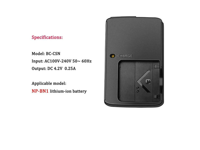 BC-CSN Charger for NP-BN1 NPBN1 TX5 WX9 TX7 TX7C W310 W320 W350 W390 W570 W380 WX100 Camera BC CSN EU Plug