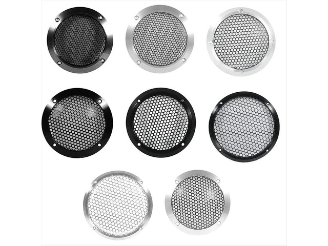 Aluminum Car Tweeter Speaker Grill Cover, 3 Inch, Full l Mesh Grille for Audio Enhancement Black