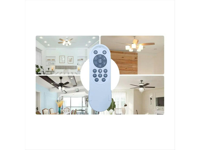 Adjustable Brightness Ceiling Fan Remote Control Universal Replacement Controller for Ceiling Fans with Lights