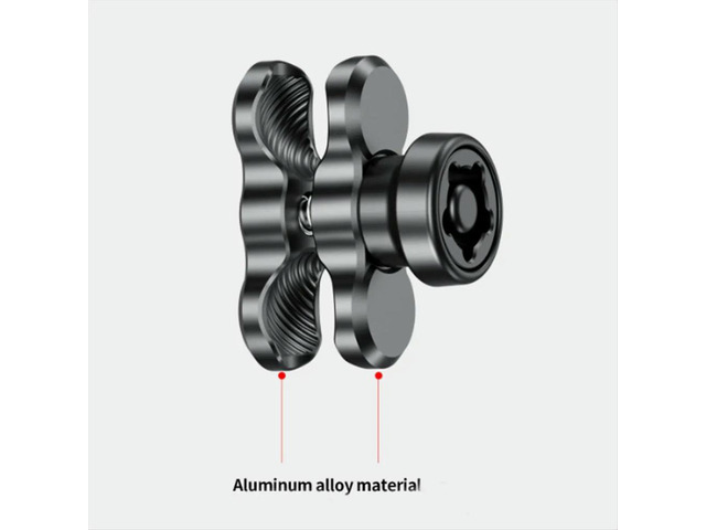 6CM Aluminum Alloy Double Socket Arm Compatible with Mounts Ball Component Bike Motorcycle Phone Holder