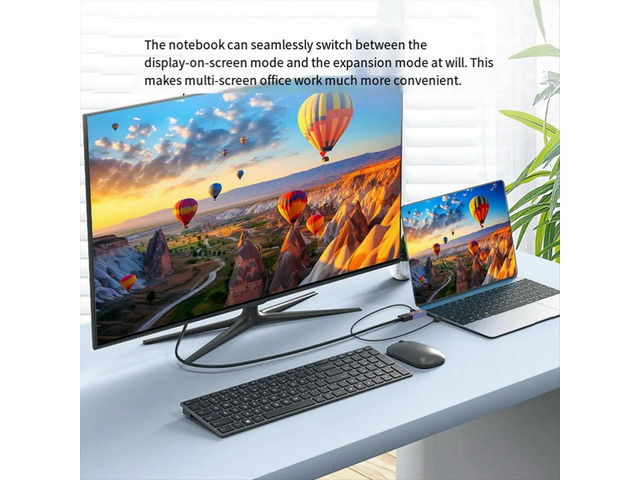 HD to DP Adapter 4K/60hz 2K/120hz 1080p/165hz HDMI-Compatible Converter Laptop External Monitor Computer Display