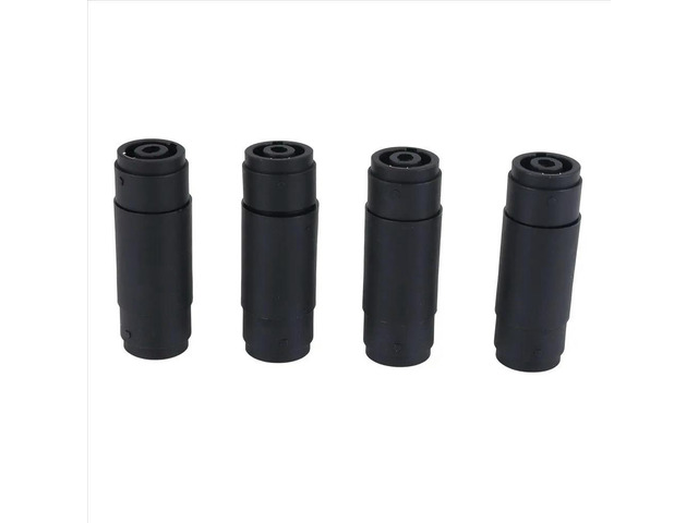4Pin Speaker/Amp Speakon Female to Female Plug Jack Straight Coupler Cable Connector (4 Pack)