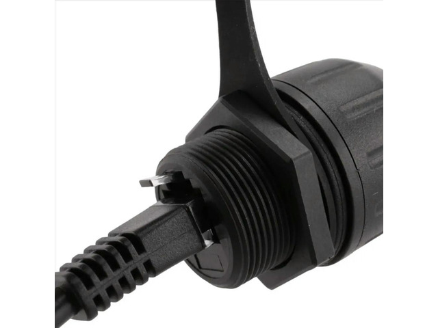 1Pcs RJ11 6P6C Telephone Extension Cable 6P6C Male to Female Cable IP67 Waterproof for Telephone Accessories,Quick Lock