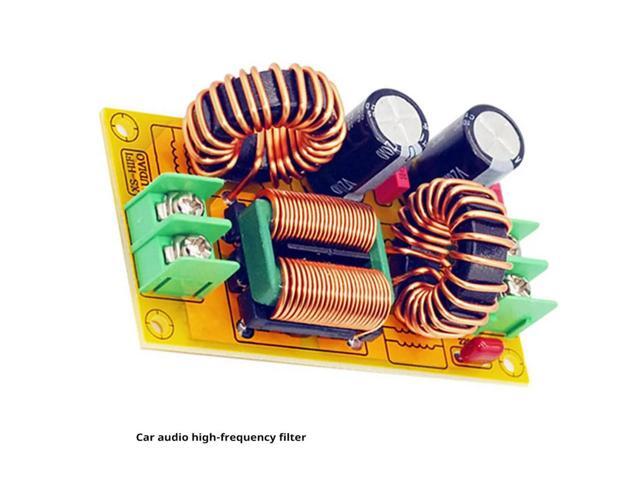 DC LC Filter EMI Filter EMC FCC for 12V 24V HiFi Power Amplifier High Frequency Power Filtering 10A