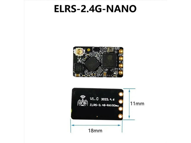 ELRS Nano 2.4G Receiver ExpressLRS Long Range Receiver for RC FPV Traversing Drones Parts