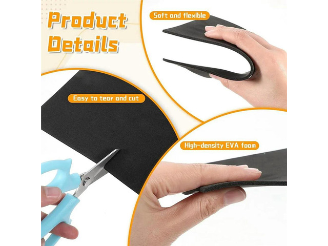 32Pcs 2MM Thick Embroidery Foams, 5.9x8.26 Inch EVA Foam Sheets, Embroidery Puffy Foams, 3D Embroiderys Craft Foam Paper