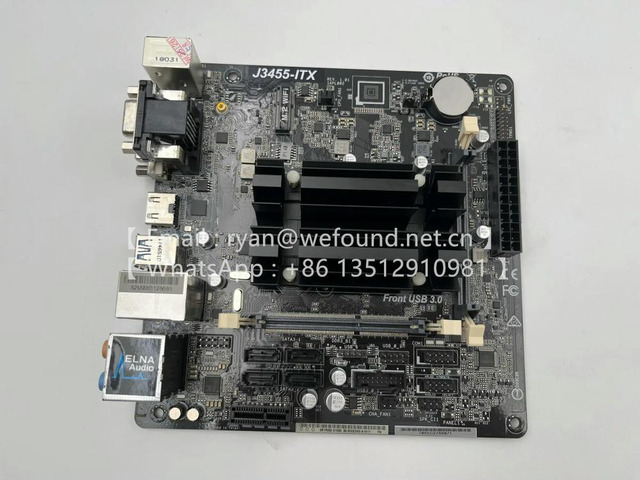 J3455-ITX for Super Alloy ITX Motherboard, Quad-Core Processor J3455 DDR3/DDR3L 1866 SO-DIMM
