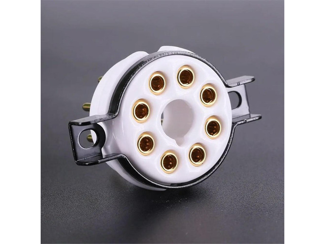 8PIN Octal Tube Socket Ceramic Valve Base for 6550 6SN7 KT88 EL34 6CA7 6L6 6V6 6SL7 Electron Tube Amplifier HIFI DIY