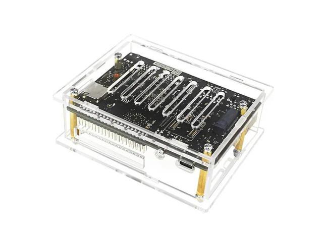 Acrylic Case for VisionFive 2 Development Board Development Board Box Transparent Case with Cooling Fan Heatsink Kit