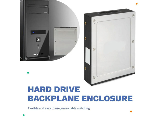 2.5 Inch to 3.5 Inch Internal Floppy Bay SATA III 6Gbps Tray-LESS Mobile Rack for 2.5 Inch HDD SSD Hard Drive Backplane