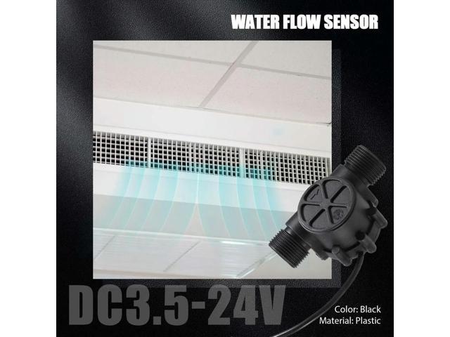 1Pcs Water Flow Sensor DN25 DC3.5-24V 1 Inch 2-100L/Min Hall Flowmeter Heat Pump Water Heater Flow Meter Switch Counter